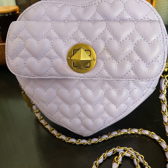 Betsey Johnson Light Purple Heart Mini Bag - Picture 6 of 11